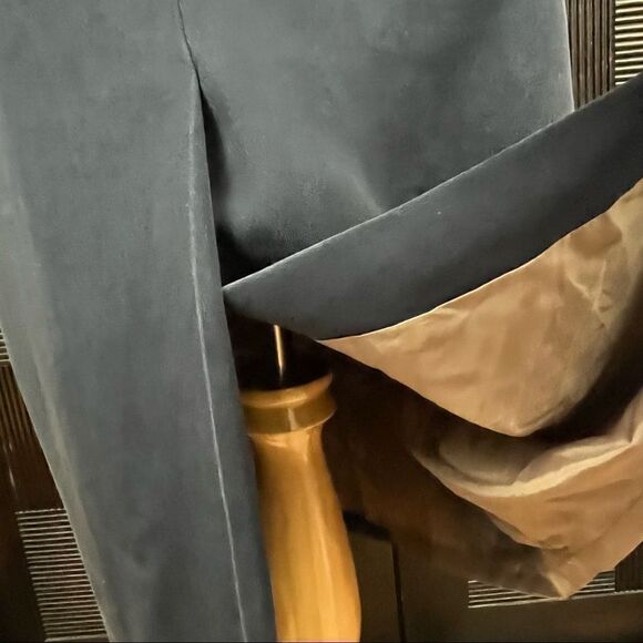 Vintage 90’s Pat Argenti Silk Neutral Colorblock Midi Dress M - Picture 8 of 8